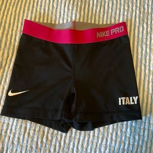 Black Italy Nike Pros